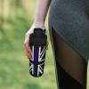 SIYTUAU Thin Blue Line British Flag Water Bottle 18 Oz Stainless Steel Water Bottles Leak Proof Outdoor Sports Insulated Water Bottle Funny Bottle Water view 3