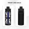 SIYTUAU Thin Blue Line British Flag Water Bottle 18 Oz Stainless Steel Water Bottles Leak Proof Outdoor Sports Insulated Water Bottle Funny Bottle Water view 4