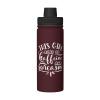 SIYTUAU This Girl Runs On Caffeine And Sarcasm Water Bottle 18 Oz Stainless Steel Water Bottles Leak Proof Outdoor Sports Insulated Water Bottle Funny Bottle Water view 1
