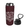 SIYTUAU This Girl Runs On Caffeine And Sarcasm Water Bottle 18 Oz Stainless Steel Water Bottles Leak Proof Outdoor Sports Insulated Water Bottle Funny Bottle Water view 2