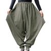 JEsilunmaMY Men's Loose Casual Hippie Harem Pants Relaxed Fit Hip Hop Drop Crotch Trousers Solid Color Drawstring Harem Pants (Army Green,Small)