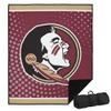 LOGOVISION Florida State University Picnic Outdoor Blanket, 50"x60" Logo Dots, Foldable Blanket for Picnic, Beach, Camping, Park, Tailgate