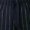 JEsilunmaMY Men's Stripe Cotton Linen Pants Drawstring Elastic Waist Beach Yoga Trousers Summer Straight Leg Casual Pants (Black,3X-Large) view 2