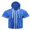 AIRNINE Men's Bandana Print Baseball Jersey Button Down Shirts (S to 5XL) (Blue_J63, X-Large) view 1