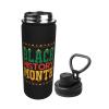 SIYTUAU Black History Month Water Bottle 18 Oz Stainless Steel Water Bottles Leak Proof Outdoor Sports Insulated Water Bottle Funny Bottle Water view 2