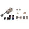 NECARL 5 in 1 Tactical Helmet Light Military with IR + Red/Green/Blue +White LED Task Lamp & Tan Helmet Light Military with IR + Green LED Task Lamp