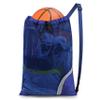 BeeGreen Mesh Drawstring Bag Swim Backpack for Beach Pool Sports Gym Draw String Cinch Bags for Swimming Soccer Basketball Gear Blue view 1
