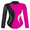 Miaeowve Women Adult Gymnastic Ballet Leotard Long Sleeve Athletic Leotards Dance Bodysuit Ballerina Dancewear Black&Rose Large view 4
