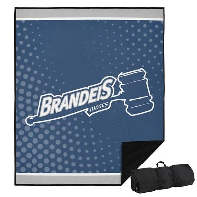 LOGOVISION Brandeis University Picnic Outdoor Blanket, 50"x60" Logo Dots, Foldable Blanket for Picnic, Beach, Camping, Park, Tailgate