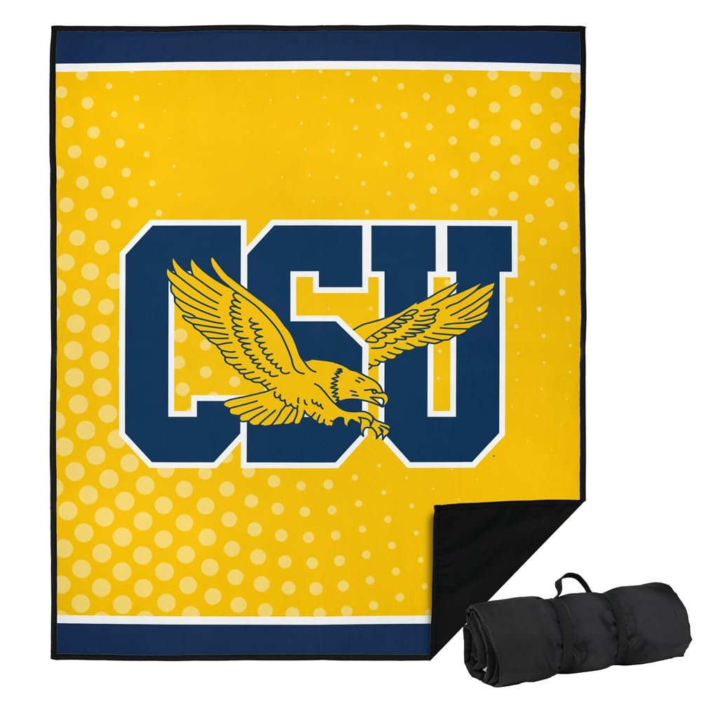 LOGOVISION Coppin University Picnic Outdoor Blanket, 50"x60" Logo Dots, Foldable Blanket for Picnic, Beach, Camping, Park, Tailgate