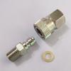 Aopkeo 1/8NPT 8mm Male Fill Nipple Plug and Female Quick Disconnect Adapter Set for Paintball PCP Airsoft Diving Remote Hose Line view 2