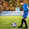 Jorzer Soccer Trainer Soccer Kick Trainer Fits Ball Size 3, 4, 5 Hands-Free Soccer Equipment Adjustable Waist Belt Soccer Practice Equipment for Youth Adults 2 PCS (Black, Blue). view 4