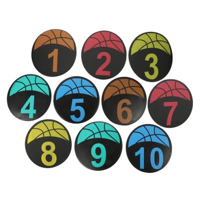 INOOMP 10pcs Soccer Training Marker Discs TPE Markers for Football Practice Lightweight and Easy to Store for Athletes and Versatile Training Supplies