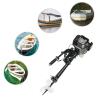 4 Stroke 3HP Outboard Motor, 2.2KW Heavy Duty Gasoline Power Outboard Trolling Motor, Wind Cooled Fishing Boat Engine with CDI Ignition System, for Fishing, Aquaculture, Outdoor Adventure view 3