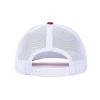 Generic Custom Leather Patch Trucker Hat for Men & Women - Personalized Text & Photo Baseball Cap Laser Engraved.New 09, Red and Blue With White Mesh view 3