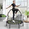 ONETWOFIT Foldable Rebounder Trampoline for Adults, 45 Mini Fitness Trampoline Adjustable Foam Handle Bungees, Quiet Exercise Trampoline for Personal Indoor Workout (45IN-with Handle) view 1