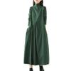 JEKE-DG Women's Turtleneck Long Sleeve Dresses Loose Mini Dress Pullover Casual Long Dresses with Pockets (Medium,Green) view 1