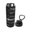SIYTUAU Silk Style United States Thin White Line Flag Water Bottle 18 Oz Stainless Steel Water Bottles Leak Proof Outdoor Sports Insulated Water Bottle Funny Bottle Water view 2