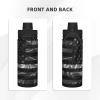 SIYTUAU Silk Style United States Thin White Line Flag Water Bottle 18 Oz Stainless Steel Water Bottles Leak Proof Outdoor Sports Insulated Water Bottle Funny Bottle Water view 4