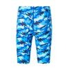 LEAO Youth Boys Swim Jammers Solid Swimsuit UPF 50+ Sun Pretection Quick Dry Athletic Swimming Shorts Wave Pattern XL view 3