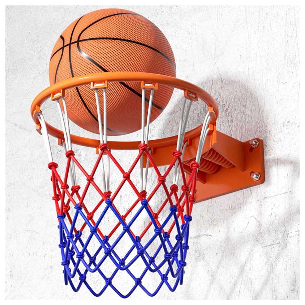 LPLYAA 18in Basketball Rim Replacement Outdoor Hoop Double Spring Breakaway Basketball Rim, Replacement Basketball Rim, Basketball Goal and Net