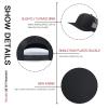 Generic Custom Leather Patch Trucker Hat for Men & Women - Personalized Text & Photo Baseball Cap Laser Engraved.New 08 Black view 4