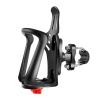 Worparsen Universal Support Bottle Holder Bike Water Cage Sure Here's A Product Title for Listing Motorcycle Cup with Stable Anti-Slip Protection Wide Black view 1