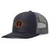 Generic Custom Leather Patch Trucker Hat for Men & Women - Personalized Text & Photo Baseball Cap Laser Engraved.New 48, Black With Dark Grey Mesh view 2