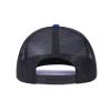 Generic Custom Leather Patch Trucker Hat for Men & Women - Personalized Text & Photo Baseball Cap Laser Engraved.New 24, Royal Blue With Black Mesh view 3
