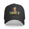 QFZ You Look Like I Need A Beer Comfortable Sandwich Bill Cap Perfect for Leisure Black view 1