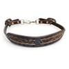 MOUSM Leather Horse Wither Strap and Breast Collar, Adjustable 23-30" Long x 1.75" Wide, Decorated with Rose Carving and Black Stitching