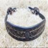 MOUSM Leather Horse Wither Strap and Breast Collar, Adjustable 23-30" Long x 1.75" Wide, Decorated with Rose Carving and Black Stitching view 2