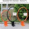 LPLYAA Basketball Hoop, 18 Inch Double Ring Basketball Rim Replacement for Pool, Tree & Pole, Heavy Duty Wall Mount and Goals with Adjustable Strap & Nylon Net view 4