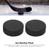 2PCS Ice Hockey Pucks Official Regulation Practicing and Classic Training, Diameter 3", Thickness 1", Black Hockey Puck Practice Training view 3