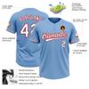 Customize Blue Red White Baseball Jerseys Personalized Baseball Tee Shirts Sport Jersey Custom Logo Two Button Baseball Jersey Stitched Name Number Logo for Unisex Youth Kids Plus Size view 3