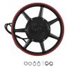 Astibym 16 Inch Dual Hall Brushless Hub Motor 48v to 72V 800 to 2000W DC Disc Brake Motor for Electric Motorcycle Scooter (Black), Astibymwg14n8byhf-11 view 1