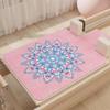 ZGSDTF Pilates Reformer Machine Mat 1.5mm Thin, Strong Fit, Sweat-Absorbent, Non-Slip, Foldable and Washable (Pink) view 1