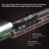 VOTATU M6L-G Picatinny/Mlok Flashlight Laser Combo Built-in Touch Pad Switch, Max 2400 Lumens LED Light and Green Laser with Tactical Strobe Mode, USB Magnetic Rechargeable view 2