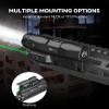 VOTATU M6L-G Picatinny/Mlok Flashlight Laser Combo Built-in Touch Pad Switch, Max 2400 Lumens LED Light and Green Laser with Tactical Strobe Mode, USB Magnetic Rechargeable view 3