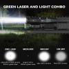 VOTATU M6L-G Picatinny/Mlok Flashlight Laser Combo Built-in Touch Pad Switch, Max 2400 Lumens LED Light and Green Laser with Tactical Strobe Mode, USB Magnetic Rechargeable view 4