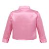 Xnihocha Kids Boys Glittery Sequin Long Sleeve Spread Collar Shirt for Choir Jazz Dance Stage Performance Pink 4-5 Years view 2