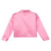 Xnihocha Kids Boys Glittery Sequin Long Sleeve Spread Collar Shirt for Choir Jazz Dance Stage Performance Pink 4-5 Years view 4