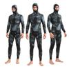 WYYHAA 3MM Neoprene Spearfishing Wetsuit with Hooded, 2 Pieces Long Sleeve Camouflage Hunting Diving Suit with Loading Chest Pad for Cool Water Freediving,Green,M view 2