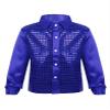Xnihocha Kids Boys Glittery Sequin Long Sleeve Spread Collar Shirt for Choir Jazz Dance Stage Performance Blue 7-8 Years view 1