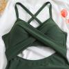 Akklian Women Ruched Wrap V Neck Cut Out One Piece Slimming Swimsuit High Waisted Monokini Tummy Control Bathing Suit view 2