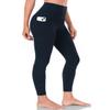 HeyNuts Yoga Pro 7/8 Leggings with Pockets for Women, High Waisted Compression Tummy Control Workout Yoga Lounge Buttery Soft Pants True Navy_25'' L(12) view 1