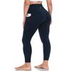 HeyNuts Yoga Pro 7/8 Leggings with Pockets for Women, High Waisted Compression Tummy Control Workout Yoga Lounge Buttery Soft Pants True Navy_25'' L(12) view 3
