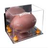 Football Display Case, Durable Clear Display Case with Mirror Base , Wall Mounted Case for Full Size Footballs, Sports Memorabilia, Collectibles, Keepsakes, Autographed Balls Items (A004/V41) view 1