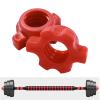 Topyond 2PCS Dumbbell Screw Nut, Red Spinlock Collar Screws, Anti Slip, Stable, and Easy to Operate Dumbbell Accessories for for Fitness Dumbbell Weight view 1