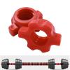 Topyond 2PCS Dumbbell Screw Nut, Red Spinlock Collar Screws, Anti Slip, Stable, and Easy to Operate Dumbbell Accessories for for Fitness Dumbbell Weight view 2